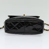 Chanel Vintage Square Front Pocket Camera Bag Quilted Patent