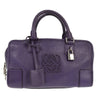 Secondhand Loewe Amazona Bag Purple Leather Bags