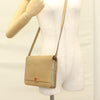 Christian Dior Vintage Honeycomb Shoulder Bag Leather