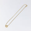 Secondhand Christian Dior Vintage Logo Round Pendant Necklace