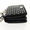 Prada Grommet Chain Flap Shoulder Bag Tessuto with Soft Calf