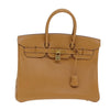 Secondhand Hermes Birkin Handbag Beige Togo