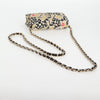 Secondhand Chanel Flap Card Holder on Chain Quilted Printed