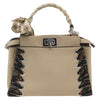 Fendi Peekaboo Bag Leather with Ribbon Whipstitch