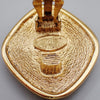 Secondhand Chanel Vintage CC Diamond Shape Clips-On Earrings Gold-Plated