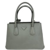 Prada Turnlock Cuir Twin Tote Saffiano Leather