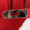 Hermes Birkin Handbag Red Epsom with Palladium Hardware