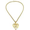 Secondhand Chanel CC Heart Pendant Necklace