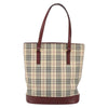 Burberry Nova Check Tote Canvas and Leather