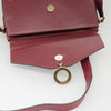 Secondhand Celine Circle logo Burgundy Leather Bags
