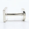 Secondhand Gucci Logo square cuffs Silver 925