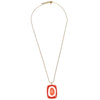 Chanel CC Logo Pendant Necklace Metal
