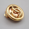 Secondhand Chanel Vintage CC Round Clip-On Earrings
