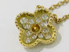 Secondhand Van Cleef & Arpels Vintage Alhambra Pendant Necklace 18K Yellow Gold and Diamonds