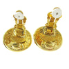 Chanel CC Button Clip-On Earrings Metal