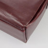 Secondhand Celine Circle logo Burgundy Leather Bags