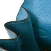 Secondhand Hermes Kelly Handbag Blue Epsom with Gold Hardware