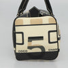 Chanel Le Train Boston Bag Printed Coated Canvas