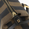 Fendi Vintage Pequin Convertible Boston Bag Coated Canvas