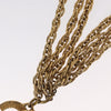 Secondhand Chanel CC Necklace Gold Metal Jewelry