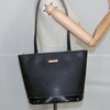 Secondhand Burberry Handle Tote Black Leather Accessories