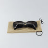 Secondhand Chanel Camélia sunglasses Black Plastic Accessories