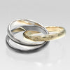 Secondhand Cartier Trinity Ring 18 yellow gold / K18 white gold / ceramic