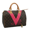 Louis Vuitton Speedy Handbag Limited Edition V Monogram Canvas