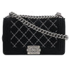 Chanel Boy Flap Bag Quilted Velvet