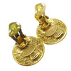 Chanel CC Button Clip-On Earrings Metal