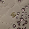 Secondhand Chanel Camellia Diamante Convertible Clutch Crystal Embellished