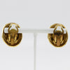 Secondhand Chanel Vintage Round CC Clip-On Earrings