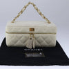 Secondhand Chanel Vanity toiletries White Cotton Bags