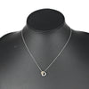 Secondhand Tiffany & Co. Elsa Peretti Double Open Heart Pendant Necklace Sterling Silver and 18K Rose