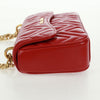 Secondhand Miu Miu Chain Flap Shoulder Bag Quilted Shiny