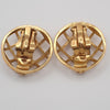 Secondhand Chanel Vintage CC Round Clip-On Earrings