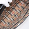 Burberry Convertible Briefcase Leather with London Check Coated Canvas