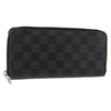 Secondhand Louis Vuitton Zippy wallet vertical Damier Graphite