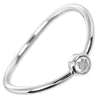 Secondhand Tiffany & Co. Elsa Peretti Wave Single-Row Ring 950 Platinum and Diamond