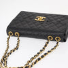 Secondhand Chanel Vintage Classic Single Flap Bag Quilted Caviar