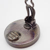 Secondhand Chanel Vintage CC Round Button Clip-On Earrings Metal and Wood
