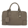 Secondhand Loewe Amazona Bag Gray Leather Bags