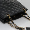 Secondhand Chanel Petite Shopping Tote Quilted Caviar