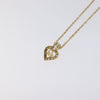 Secondhand Christian Dior Logo Heart Pendant Necklace
