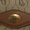 Christian Dior Vintage Honeycomb Handbag Canvas Leather