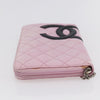 Secondhand Chanel Cambon Zip Around Wallet Quilted
