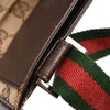 Gucci Vintage Web Crossbody Bag GG Canvas with Leather