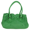 Secondhand Bottega Veneta Intrecciato Green Leather Bags