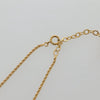 Secondhand Christian Dior Vintage Logo Round Pendant Necklace