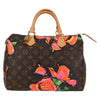 Secondhand Louis Vuitton Speedy Handbag Limited Edition Monogram Roses